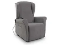 Poltrona con movimento relax Linda in Tessuto Aerre italia con forte sconto