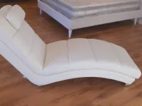 Poltrona con movimento relax Sofia chaise lougue in Ecopelle Tomasucci con forte sconto 