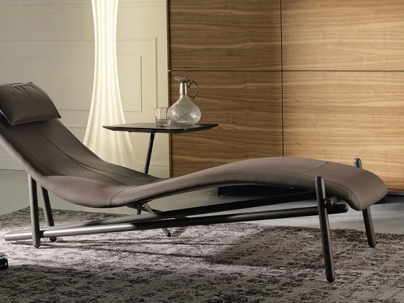 Poltrona con movimento relax Donovan in Ecopelle Cattelan italia con forte sconto 