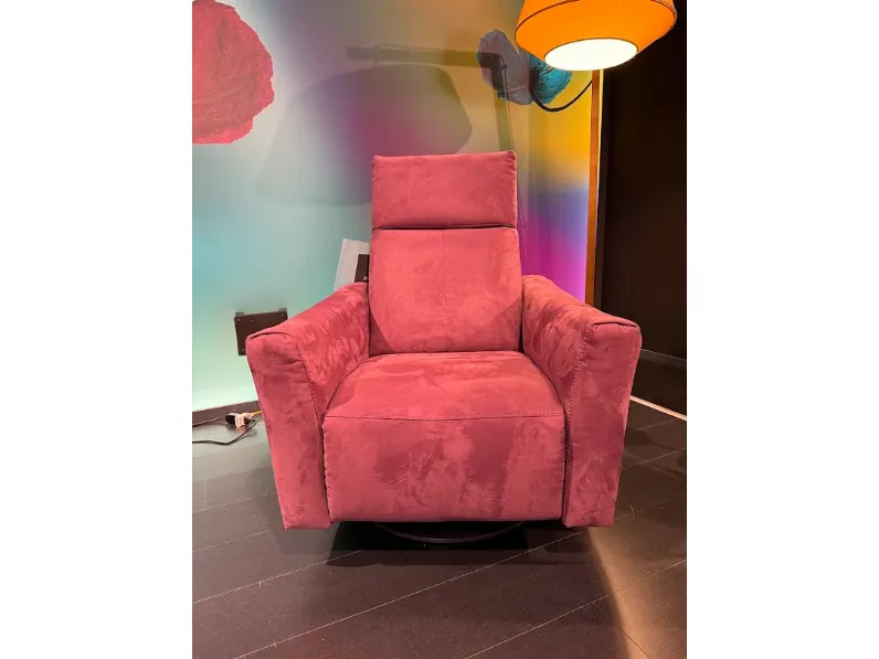 Poltrona Bluescon movimento relax a marchio Egoitaliano con uno sconto imperdibile