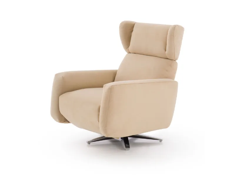 Poltrona relax in Tessuto Iris outlet Diotti.com in offerta