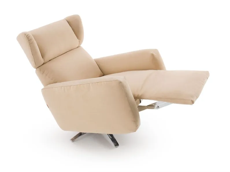 Poltrona relax in Tessuto Iris outlet Diotti.com in offerta