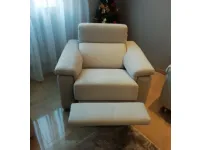 Poltrona relax in Tessuto Roma Biel in offerta