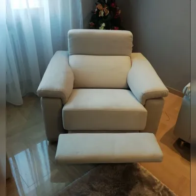 Poltrona relax in Tessuto Roma Biel in offerta