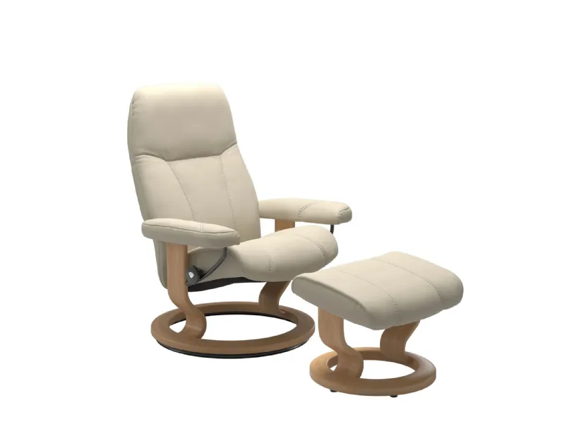 Poltrona relax in Pelle Consul Stressless scontata