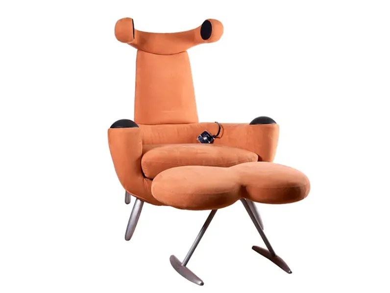 Poltrona relax in Microfibra Song Artigianale in Offerta Outlet