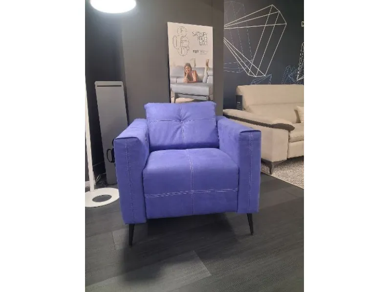 Poltrona relax in Microfibra Sugar Egoitaliano in Offerta Outlet