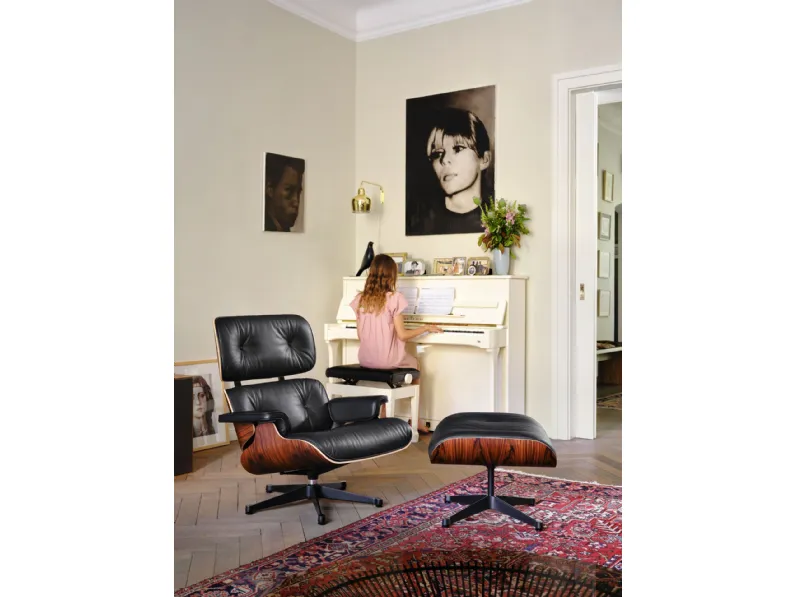 Poltrona relax Con poggiapiedi Lounge chair & ottoman Collezione esclusiva a prezzo Outlet