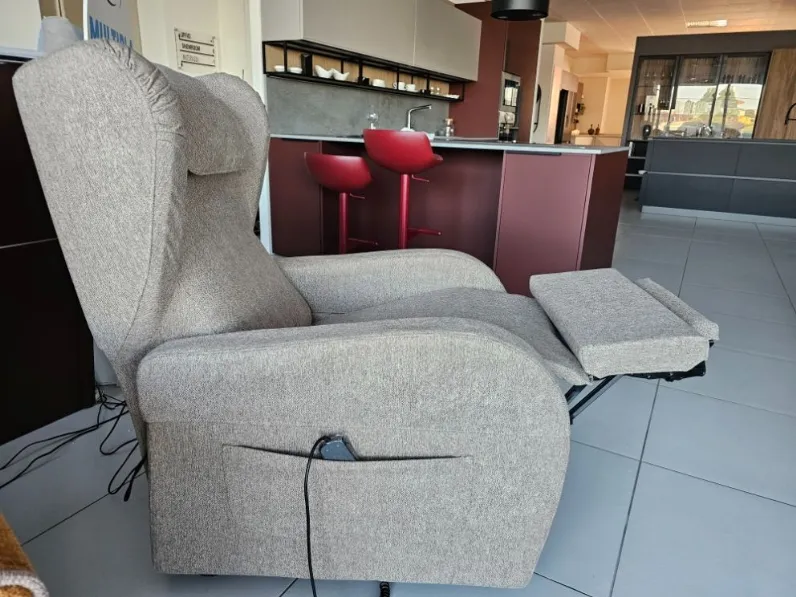Poltrone Per Anziani Poltrona Relax Reclinabile Con Poggiapiedi | Tessuto Patchwork | Design Moderno E Comfort Poltrona Per Casa - 4