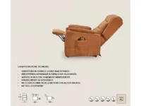Poltrona relax in Tessuto Comoda Il benessere in offerta
