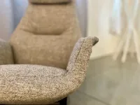 Poltrona relax modello Downtown lounge a marchio Poltrona frau con forte sconto