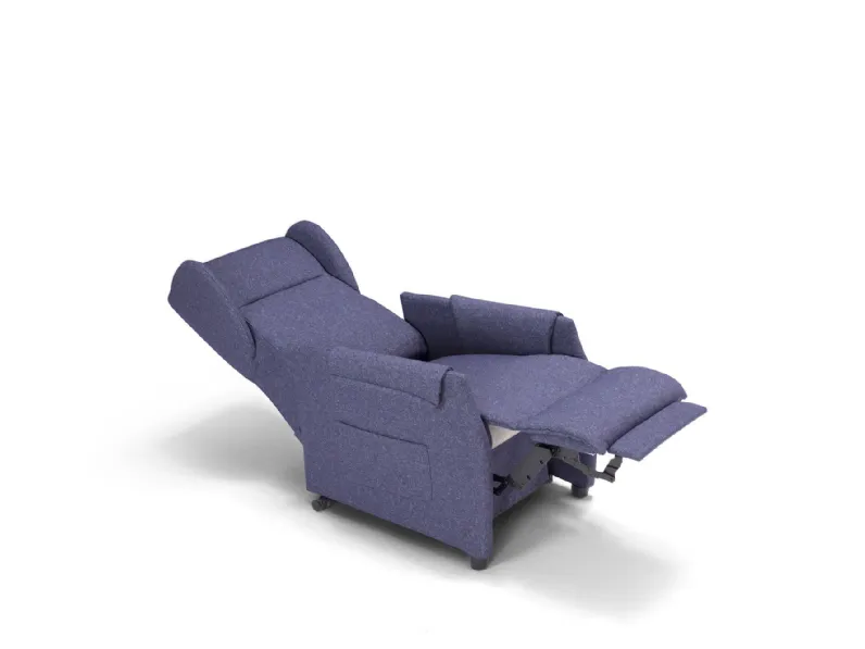 Poltrona relax in Tessuto Easy Mottes selection in Offerta Outlet