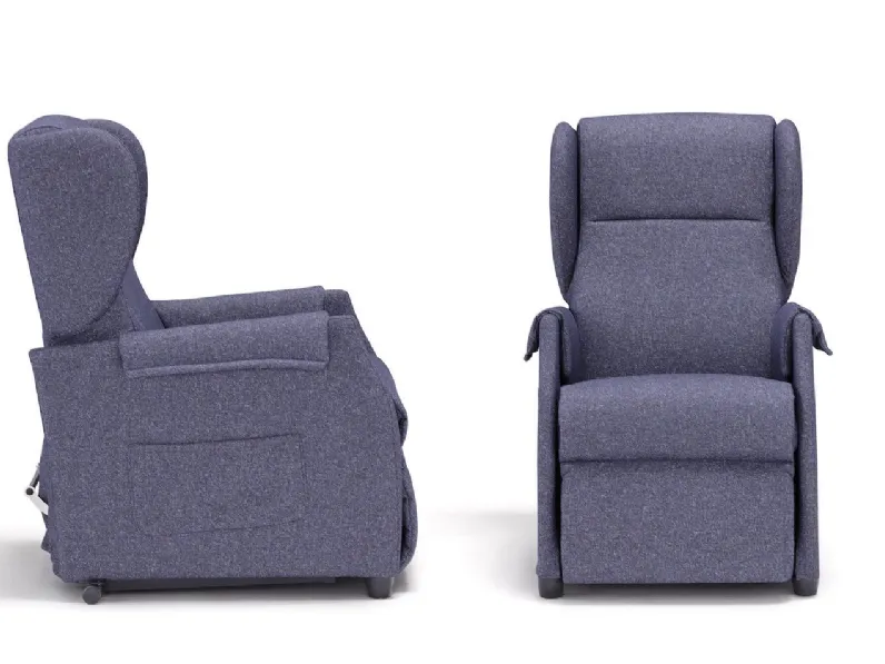 Poltrona relax in Tessuto Easy Mottes selection in Offerta Outlet