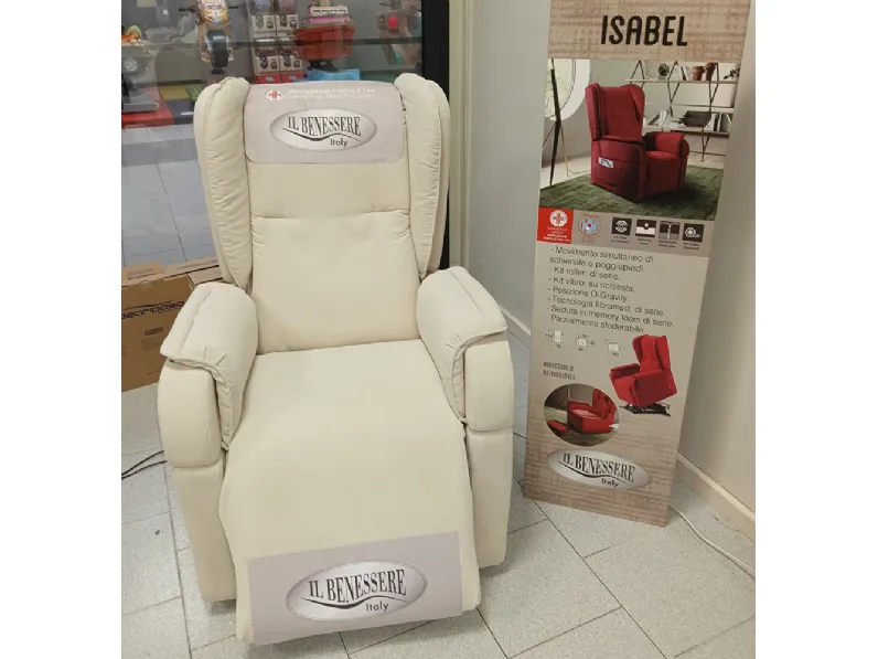 Poltrona Relax Isabel: benessere a prezzo Outlet! Movimento relax Fibramed.