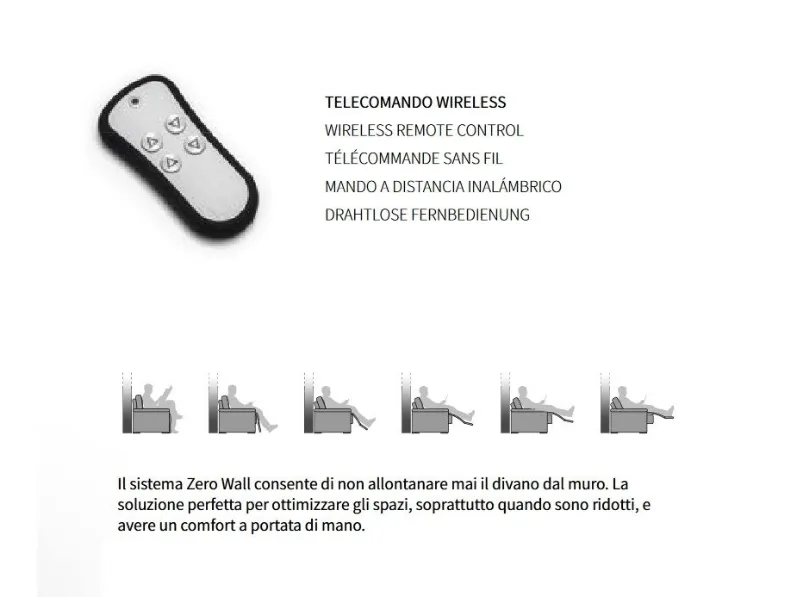 Poltrona relax Con movimento relax Eros Felis in Offerta Outlet