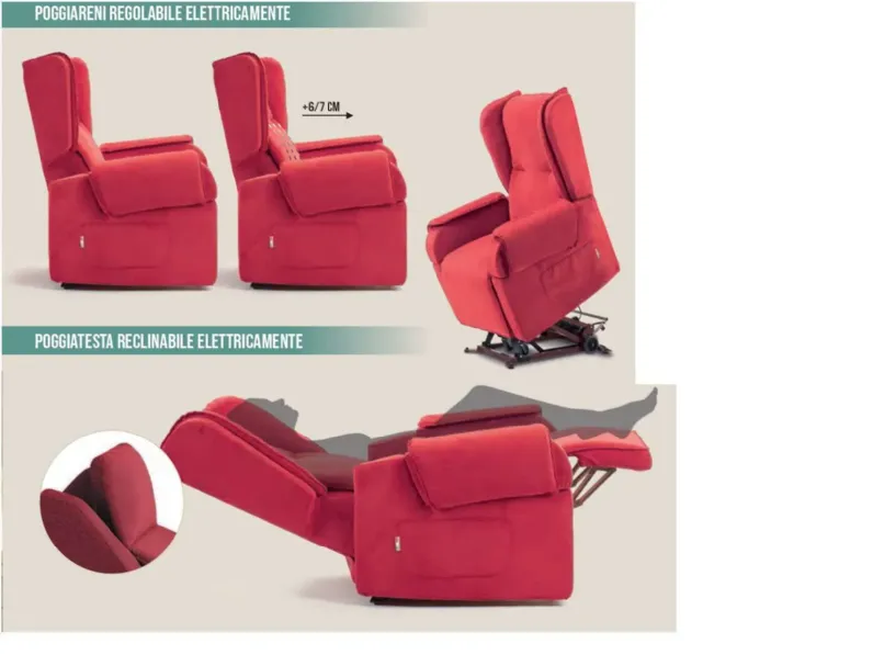 Poltrona Isabel con movimento relax a marchio Benessere relax con uno sconto speciale