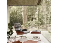 Poltrona relax in Pelle James lounge chair con ottoman A&c in Offerta Outlet