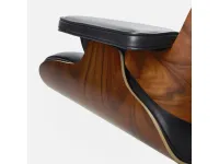 Poltrona relax in Pelle James lounge chair con ottoman A&c in Offerta Outlet