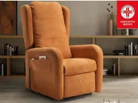 Poltrona in Tessuto Bianca Il benessere in Offerta Outlet