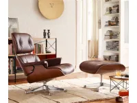 Poltrona con poggiapiedi Long chair Collezione esclusiva a prezzo Outlet 