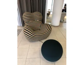 Poltrona con poggiapiedi Up 50 B&b italia a prezzo Outlet 