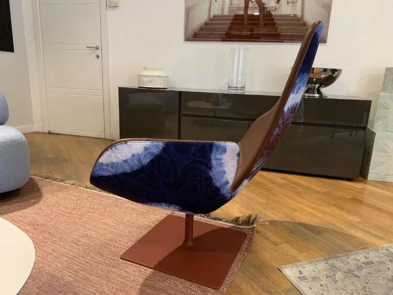 Poltrona Fjord Moroso in Pelle SCONTATA
