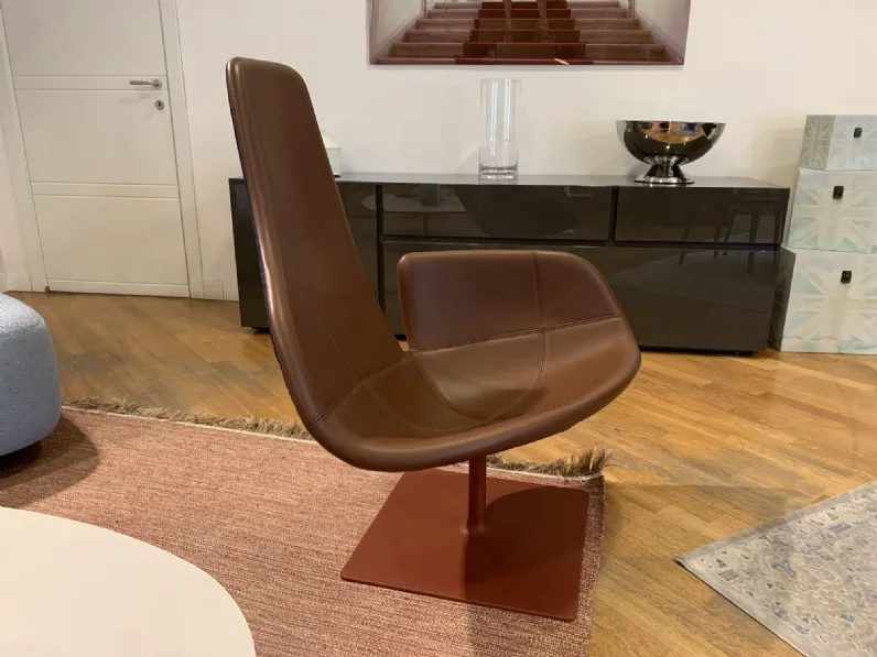 Poltrona Fjord Moroso in Pelle SCONTATA