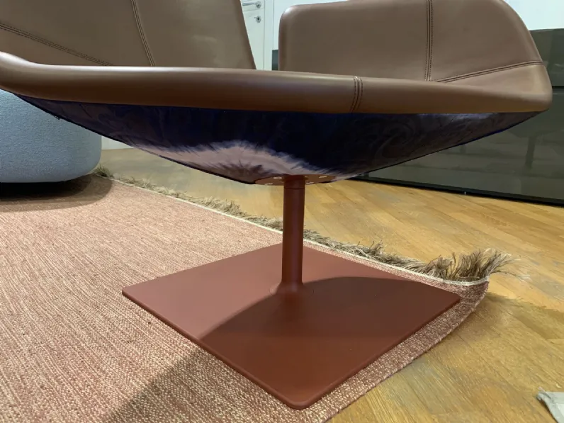 Poltrona Fjord Moroso in Pelle SCONTATA