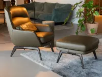 Poltrona con seduta fissa Belt  Minotti in Offerta Outlet 