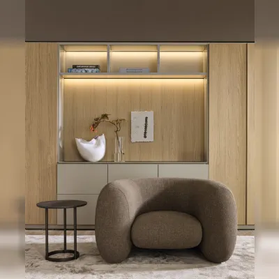 Poltrona con seduta fissa Cinnamon Molteni & c in Offerta Outlet 
