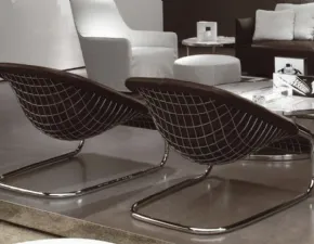 Poltrona con seduta fissa Cortina Minotti in Offerta Outlet 