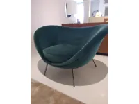 Poltrona con seduta fissa D.154.2 gio ponti Molteni & c in Offerta Outlet 