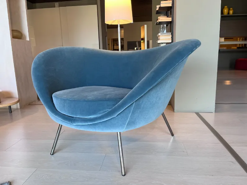 Poltrona in stile design Gio ponti -collezione heritage  Molteni & c in Offerta Outlet