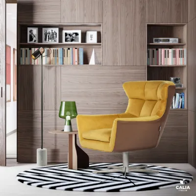 Poltrona con seduta fissa Jacob Calia in Offerta Outlet 