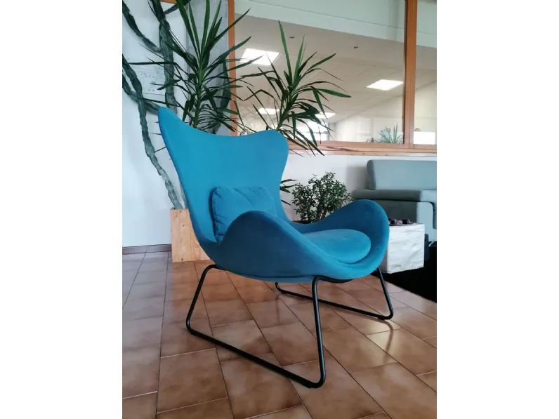 Poltrona con seduta fissa Lazy Calligaris in Offerta Outlet 