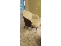 Poltrona con seduta fissa Lesli Minotti a prezzo scontato 