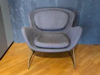 Poltrona Meghan Riflessi: seduta fissa, architetto Outlet.