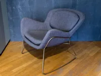 Poltrona Meghan Riflessi: seduta fissa, architetto Outlet.