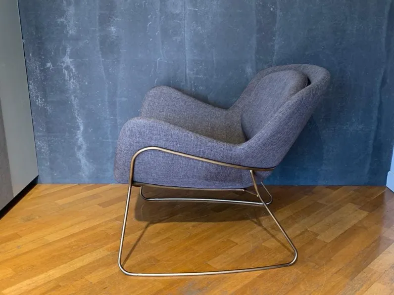 Poltrona Meghan Riflessi: seduta fissa, architetto Outlet.
