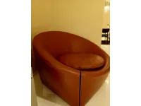 Poltrona con seduta fissa Minotti capri pelle Minotti in Offerta Outlet 