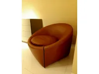 Poltrona con seduta fissa Minotti capri pelle Minotti in Offerta Outlet 