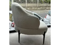 Poltrona con seduta fissa Poltroncina squadrata tosca di design Artigianale a prezzo Outlet 