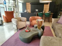 Poltrona con seduta fissa Quadrotta cs3409 1300mto Calligaris in Offerta Outlet 