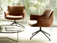 Poltrona con seduta fissa  rhonda lounge Cattelan italia in Offerta Outlet 