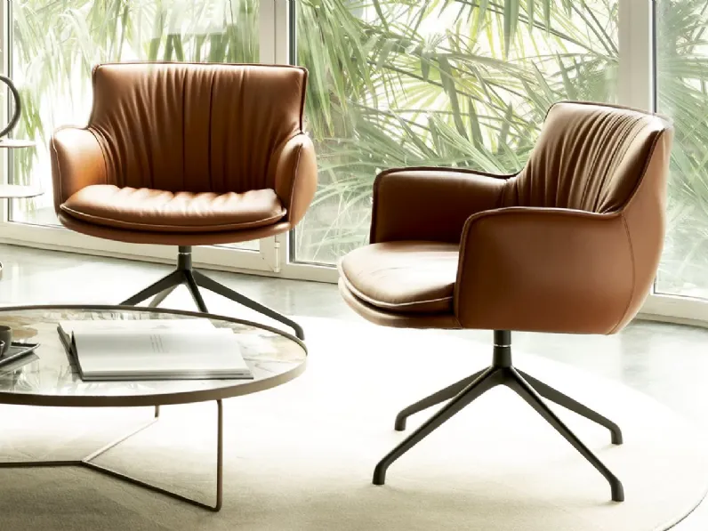 Poltrona con seduta fissa  rhonda lounge Cattelan italia in Offerta Outlet 