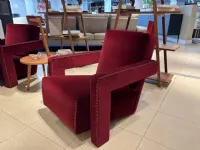 Poltrona con seduta fissa Utrecht Cassina a prezzo scontato 