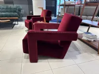 Poltrona con seduta fissa Utrecht Cassina a prezzo scontato 