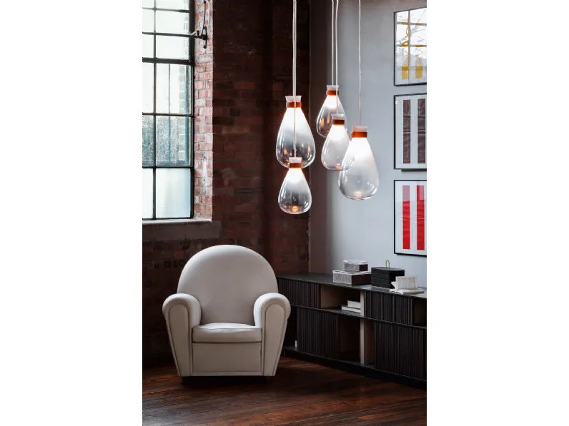 Poltrona con seduta fissa Vanity fair Poltrona frau a prezzo Outlet 