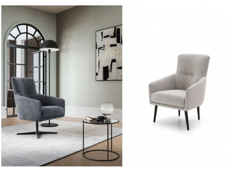 Poltrona in stile moderna Elodie Le comfort in Offerta Outlet