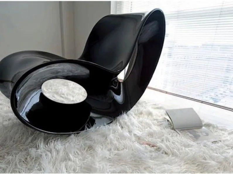 Poltrona in Microfibra Poltrona dondolo voido nero lucido magis Magis in Offerta Outlet